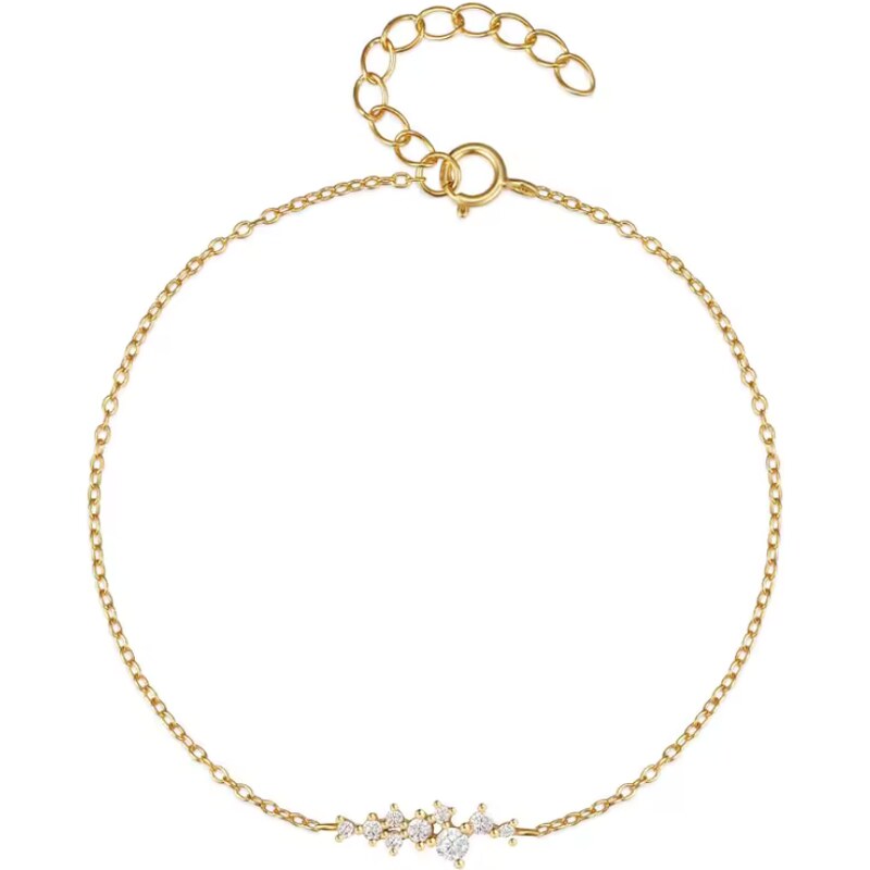 Olivie Strieborný nežný náramok GOLD 8713 52584567