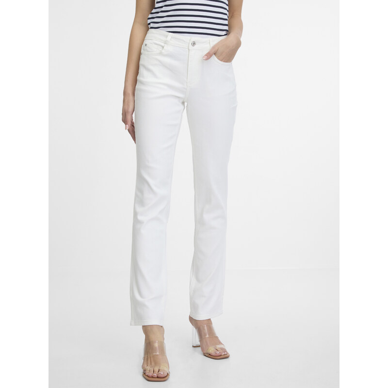 Straight fit pre ženy ORSAY - biela 50617476