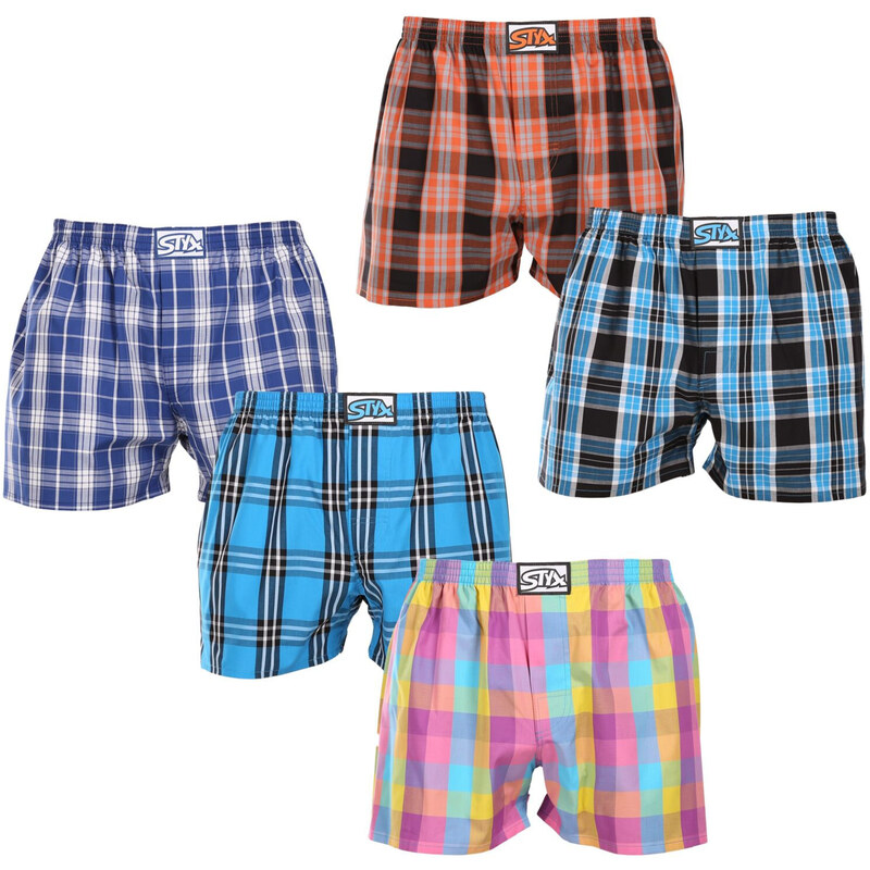5PACK pánske trenky Styx klasická guma viacfarebné (5A102230) 52580903