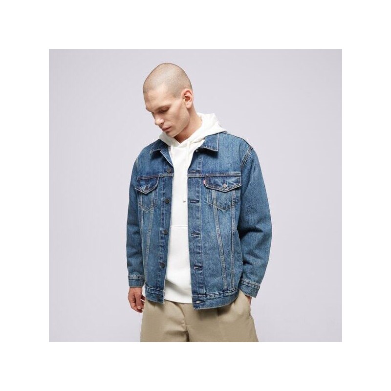 Levis Bunda Relaxed Fit Trucker Med Indigo Muži Oblečenie Prechodné 51507780