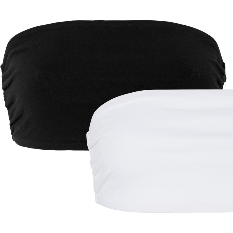 bonprix Top bandeau (2 ks), farba čierna 52582255