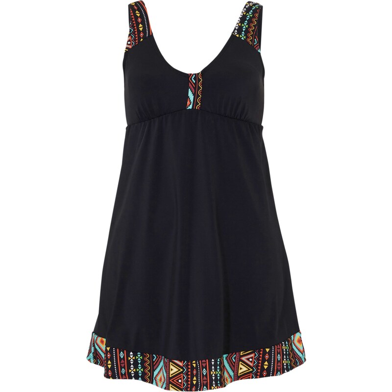 bonprix Kúpacie šaty, dlhé veľkosti z recyklovaného polyamidu, farba 44797284