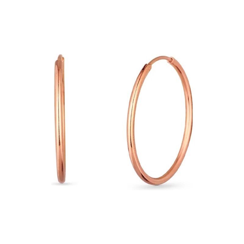 Vuch Nadčasové bronzové kruhy Rose Gold Yetta 66594216