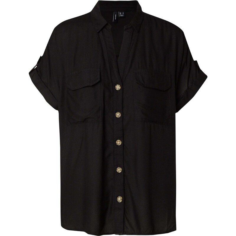 VERO MODA Blúzka Bumpy čierna 53695421