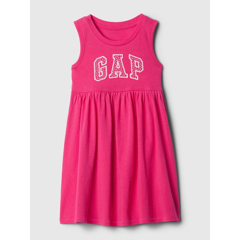 Ružové dievčenské šaty s logom GAP 52685184