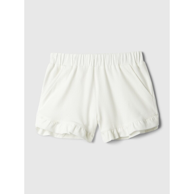 Biele dievčenské baby kraťasy GAP Brannan 53880653