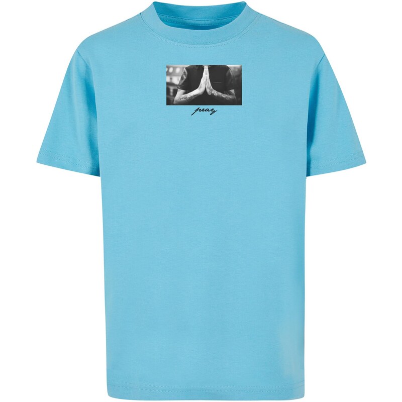 E-shop Mister Tee Childrens T-shirt Pray blue
