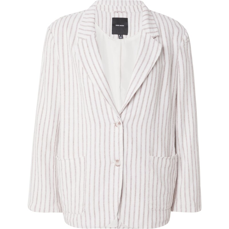 VERO MODA Blejzer VMLOLA béžová / biela 54361302