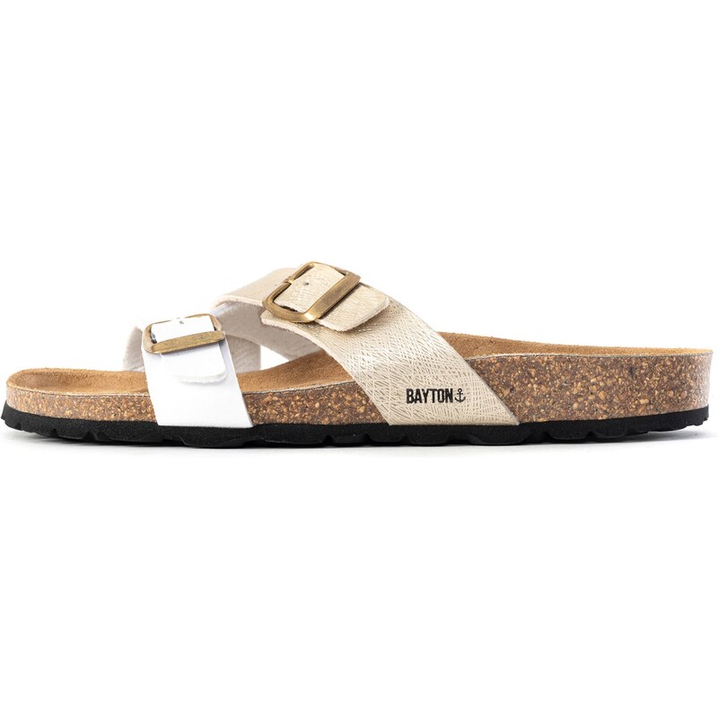 Bayton Šľapky Cleo béžová / biela 54299087