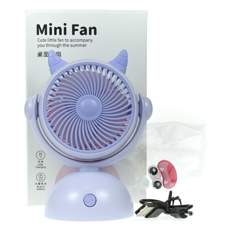 JOHN-C Bezdrôtový fialový ventilátor 52608905