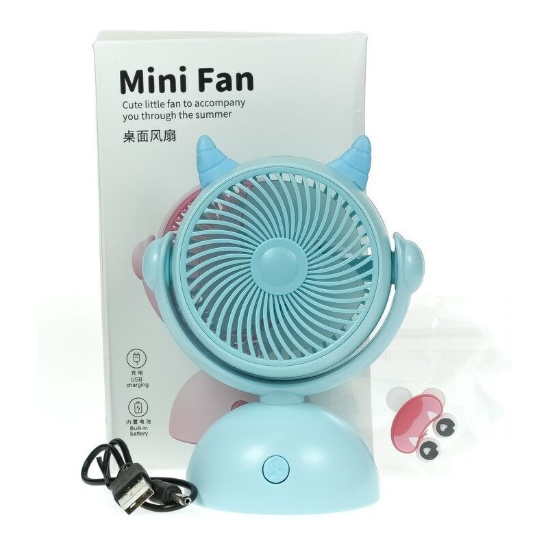 JOHN-C Bezdrôtový modrý ventilátor 52608908