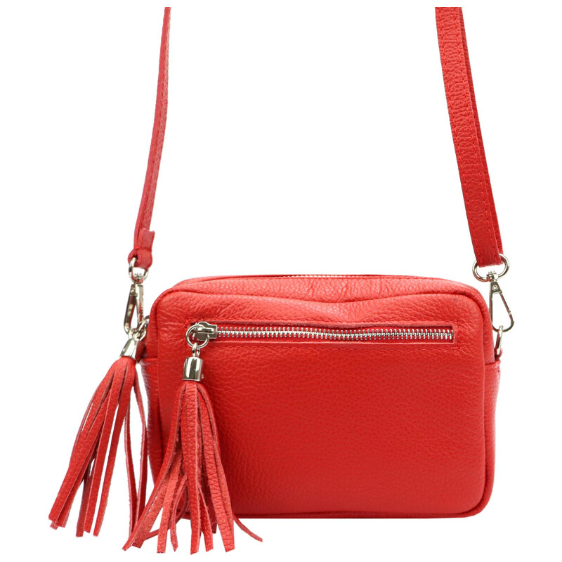 Kožená kabelka Luka červená KZ45624 63394702