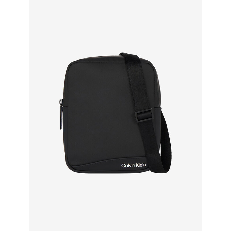 Čierna pánska taška cez rameno Calvin Klein Rubberized Conv Reporter S 65862925