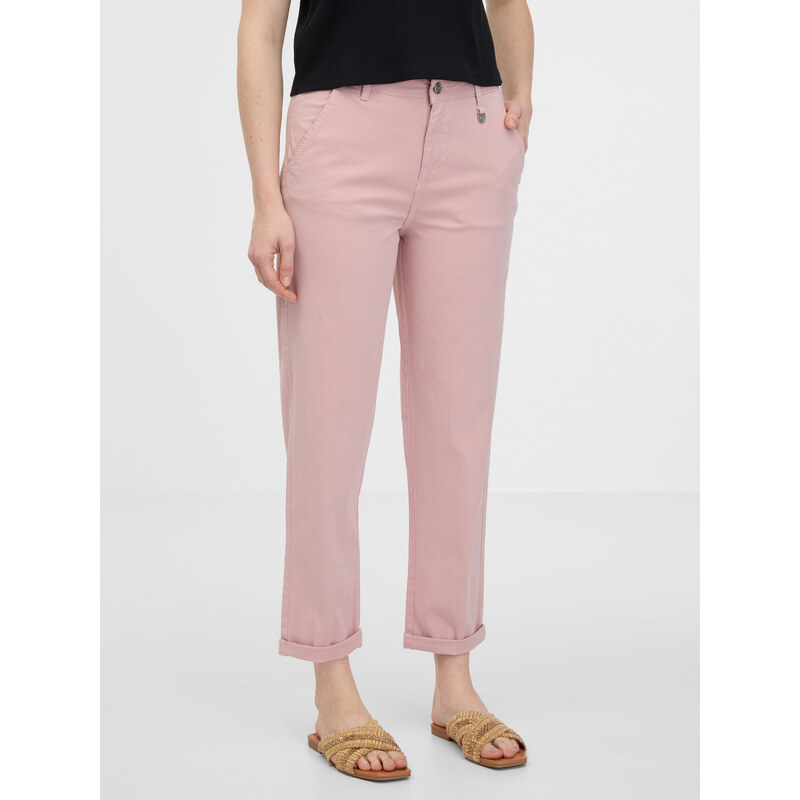 Orsay Light pink womens trousers - Womens 52616621