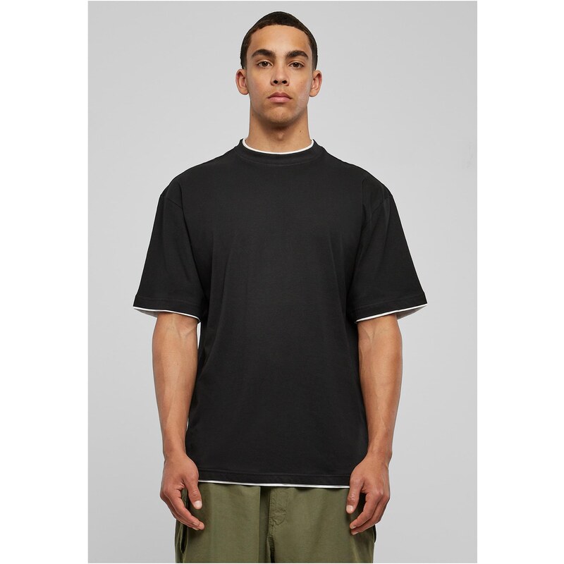 Urban Classics Contrasting high shirt blk/wht 50603875