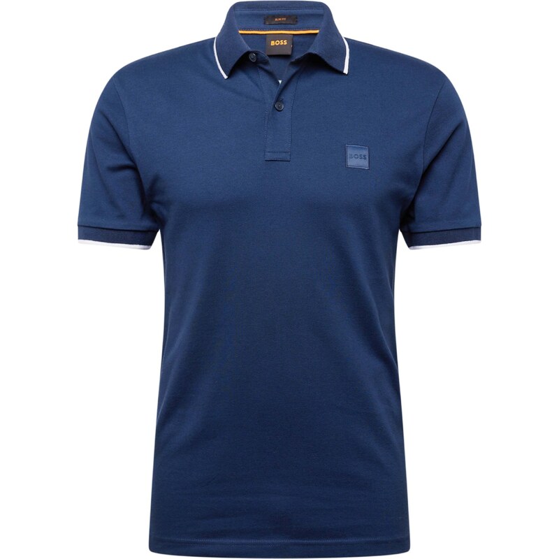 BOSS Tričko Passertip modrá / biela 66262929
