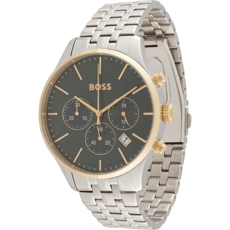 BOSS Analógové hodinky AVERY zlatá / čierna / strieborná 54362521