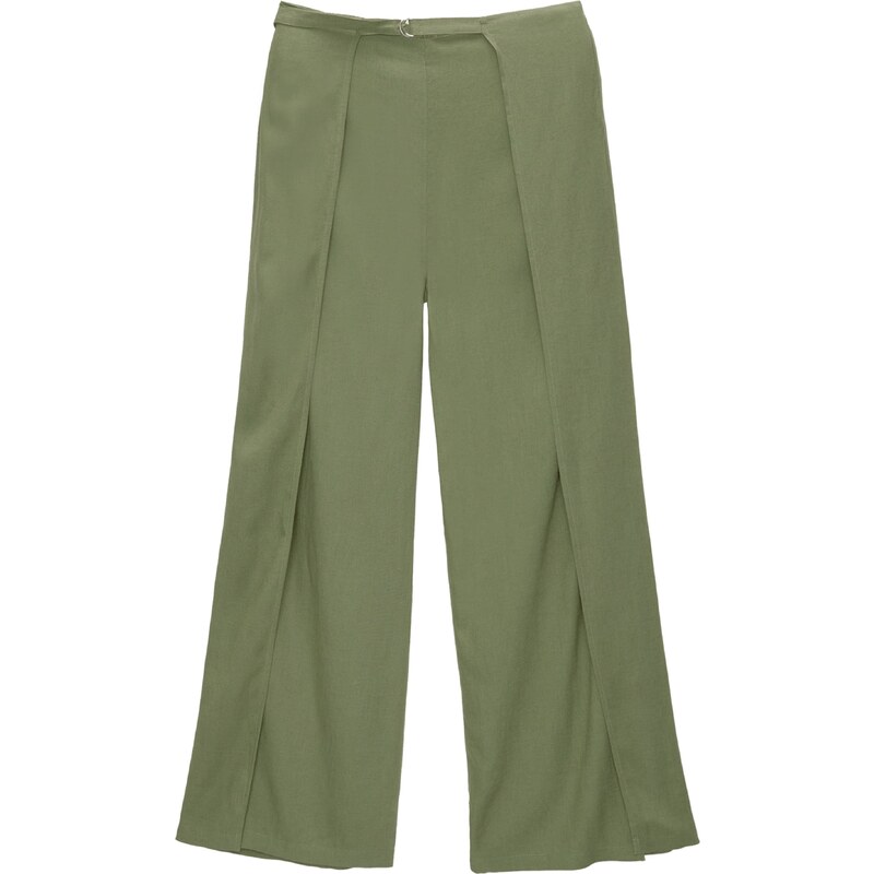 Pull&Bear Nohavice zelená 54363006