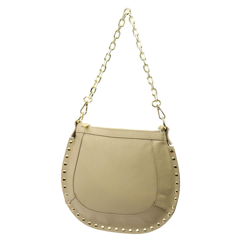 Kožená kabelka Luka béžová KZ53319 62179463