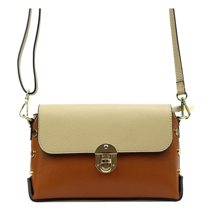 Kožená kabelka Luka hnedá KZ51855 62179520