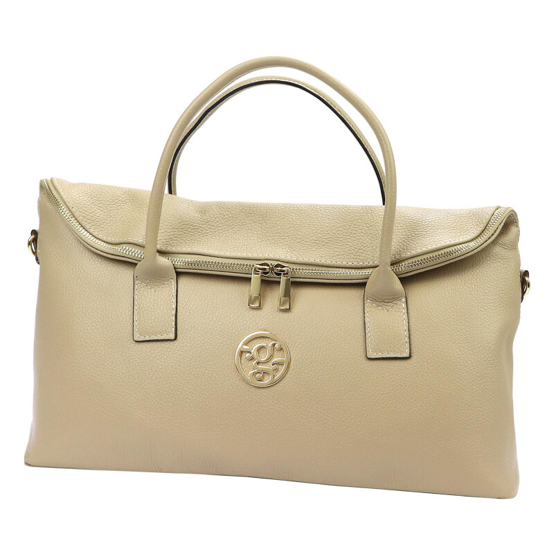 Kožená kabelka Gregorio béžová KZ51849 62179574