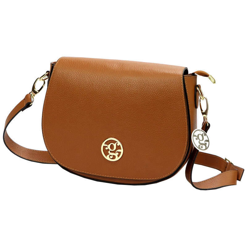 Kožená kabelka Gregorio hnedá KZ51870 62179595