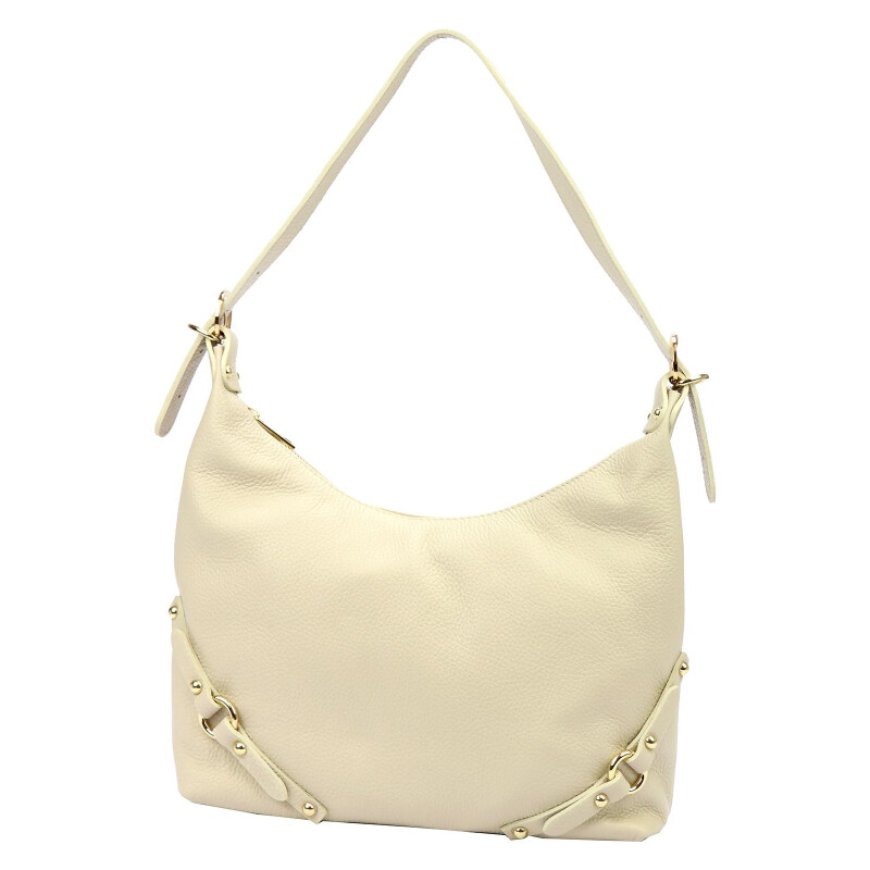 Kožená kabelka Luka béžová KZ51880 62179605