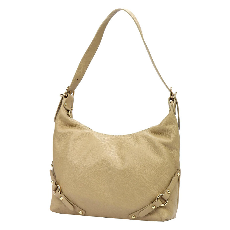 Kožená kabelka Luka béžová KZ51879 62179606