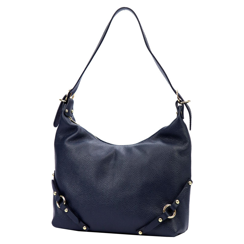 Kožená kabelka Luka modrá KZ51875 62179609