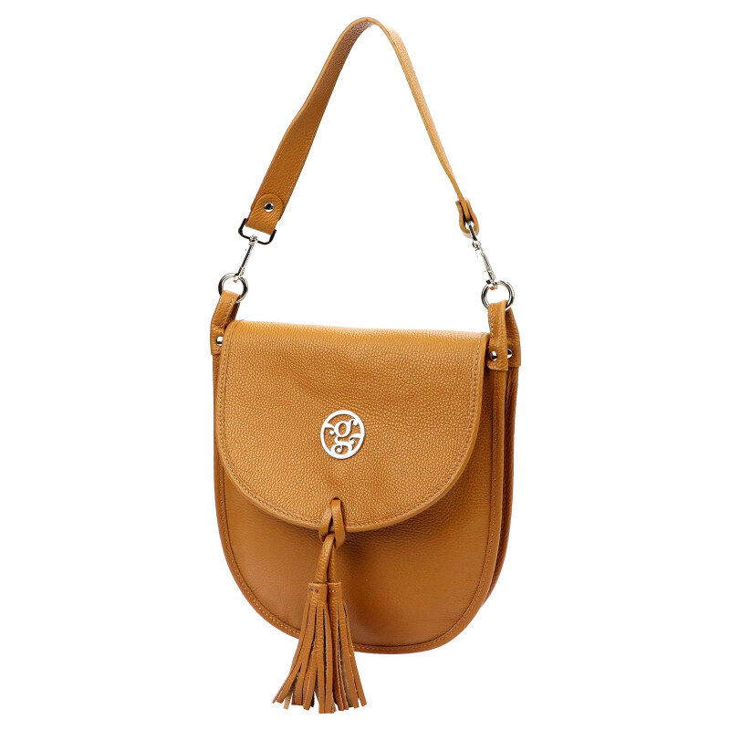 Kožená kabelka Gregorio hnedá KZ51434 62179614