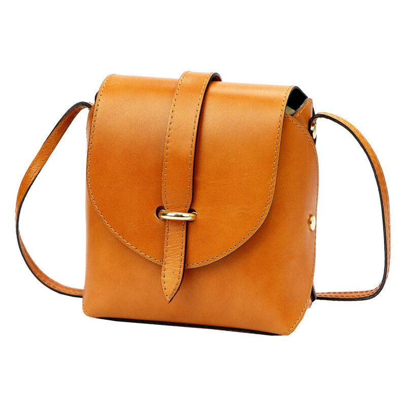 Kožená kabelka Gregorio hnedá KZ51667 62179624