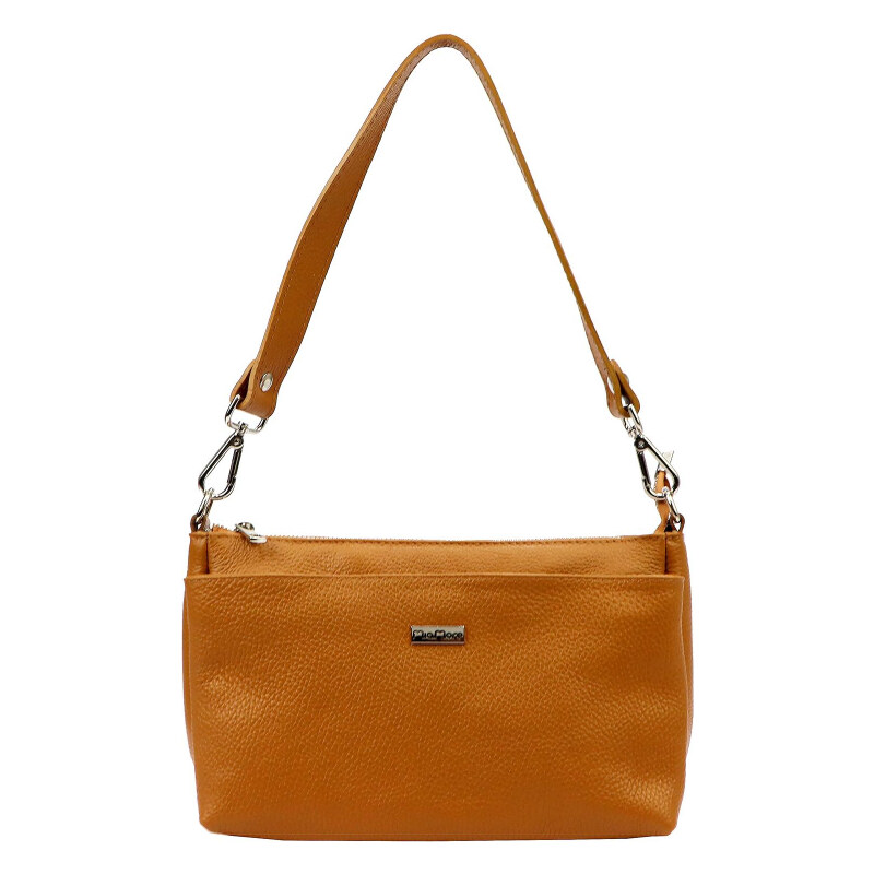 Kožená kabelka MiaMore hnedá KZ51426 62179645