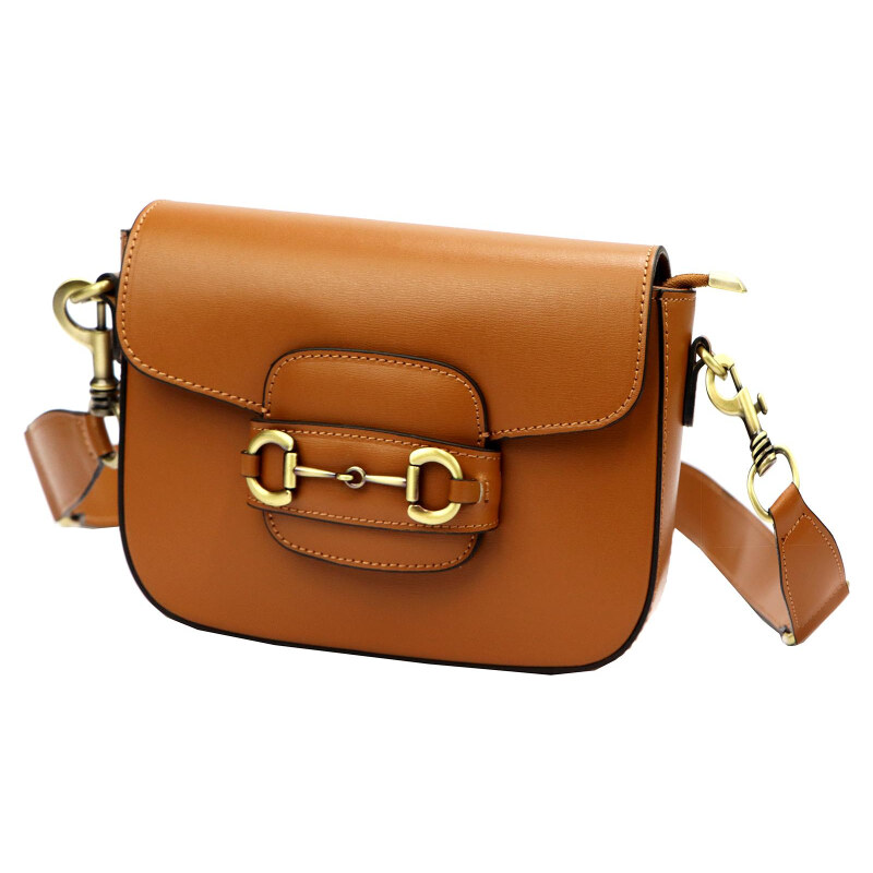 Kožená kabelka Luka hnedá KZ51647 62179640