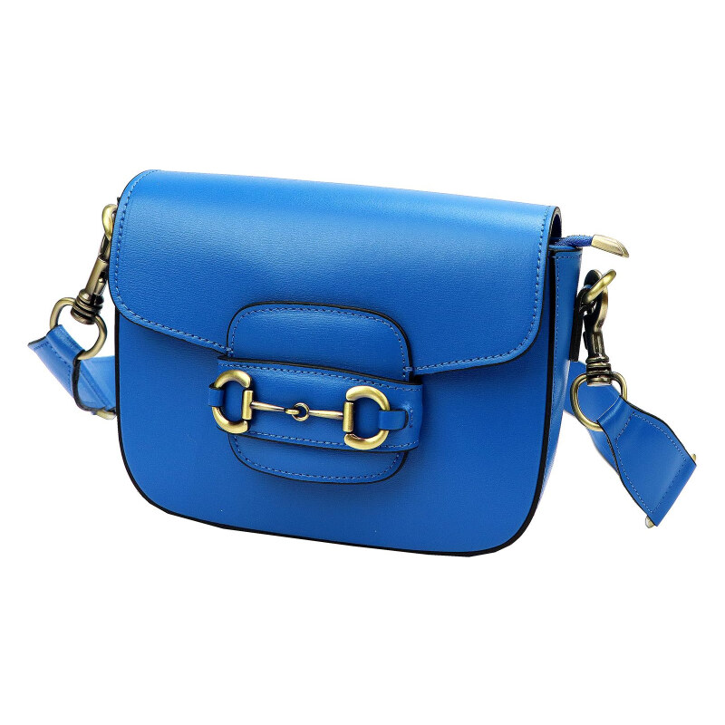 Kožená kabelka Luka modrá KZ51644 63285696