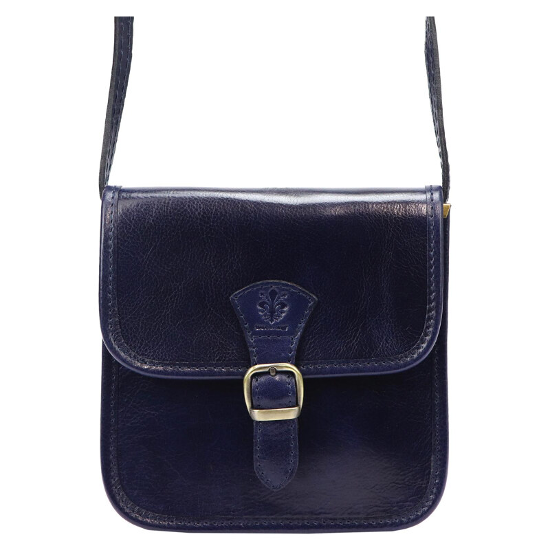 Kožená kabelka Florence modrá KZ50606 62179709