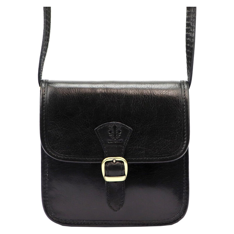 Kožená kabelka Florence čierna KZ50605 62179710