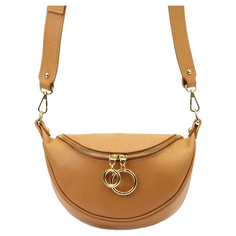 Kožená kabelka Luka hnedá KZ48084 64876745