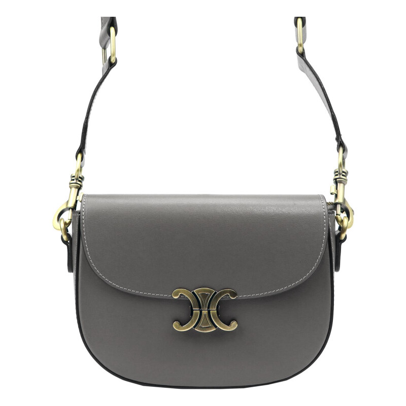 Kožená kabelka Luka sivá KZ50400 62179735