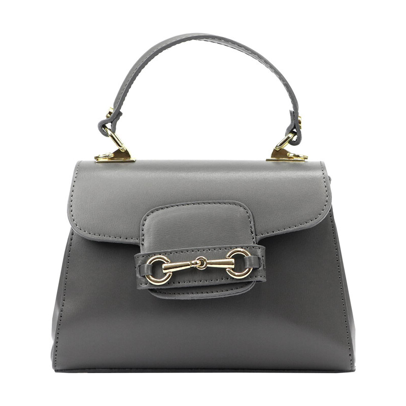 Kožená kabelka Luka sivá KZ48908 62179754