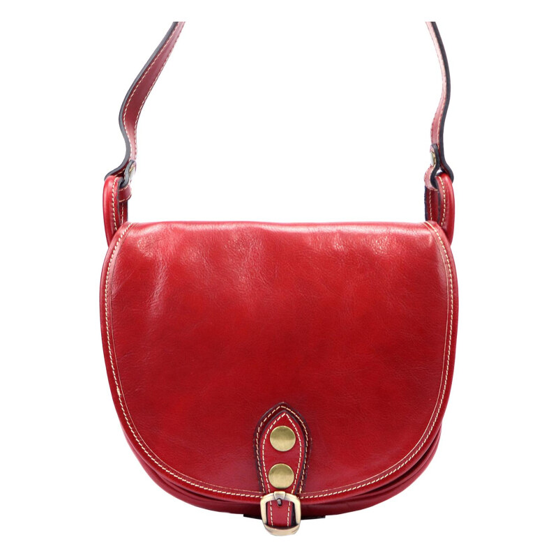 Kožená kabelka Florence červená KZ47149 62179759