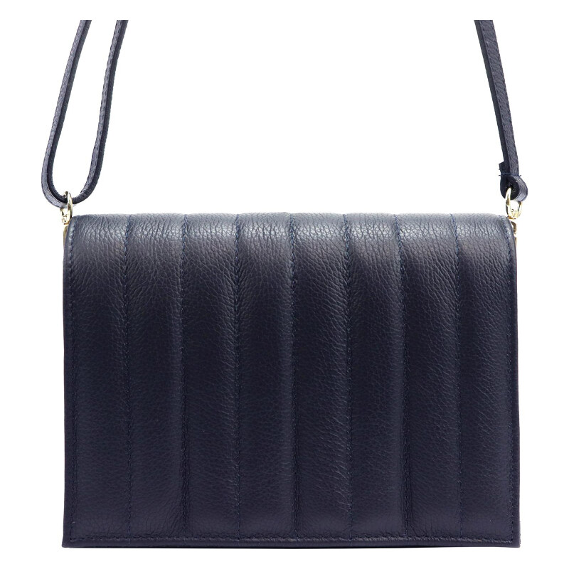 Kožená kabelka Luka modrá KZ49798 62179771