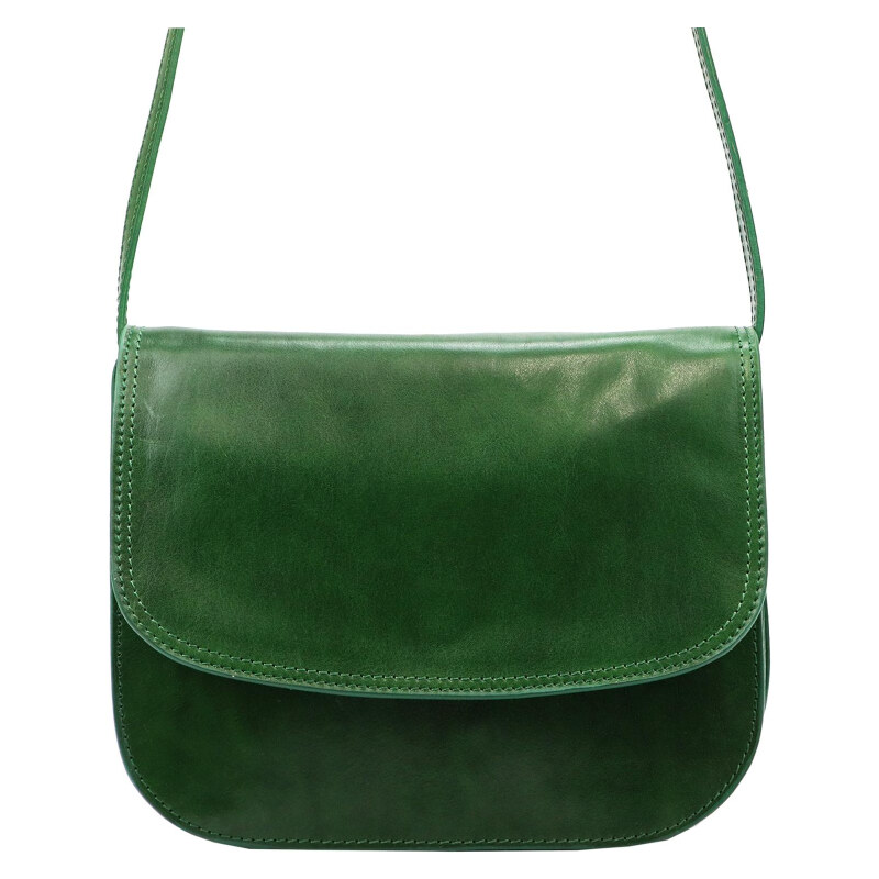 Kožená kabelka Florence zelená KZ48673 62179781