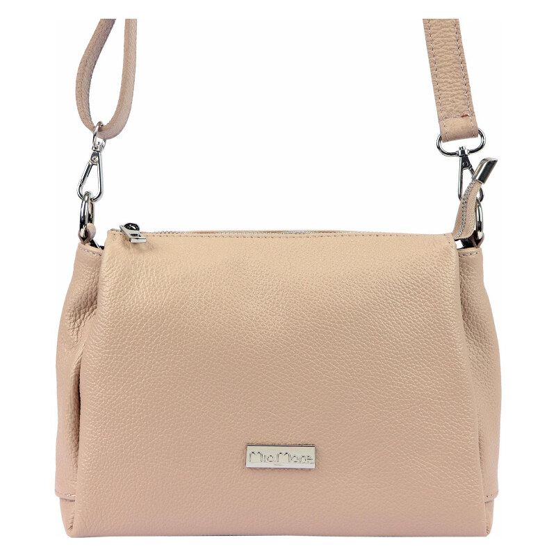 Kožená kabelka MiaMore ružová KZ41369 62179807