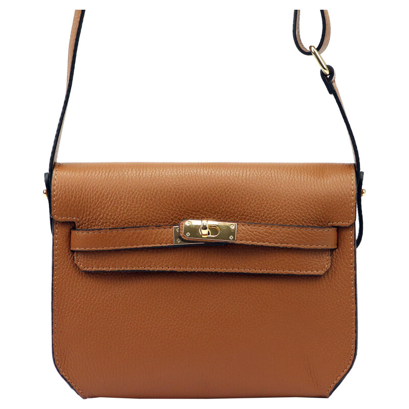 Kožená kabelka Luka hnedá KZ49487 62179819