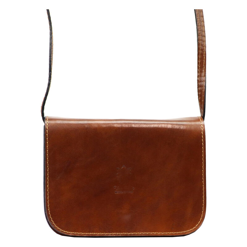 Kožená kabelka Florence hnedá KZ48917 62179836