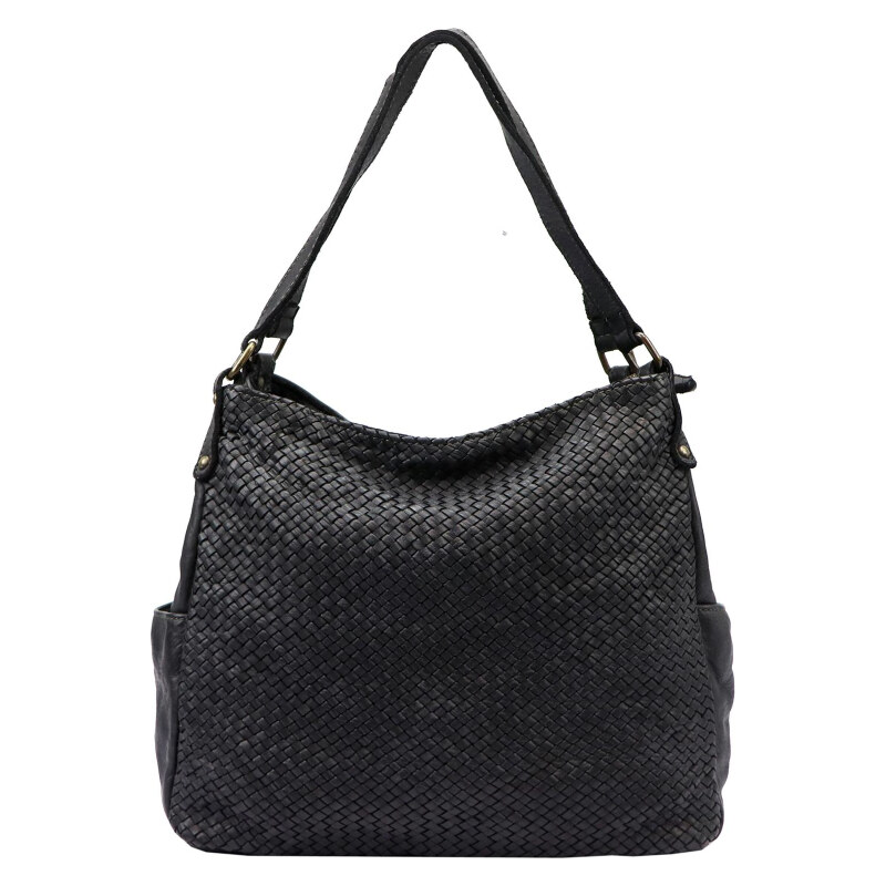 Kožená kabelka VS čierna KZ48890 65764872