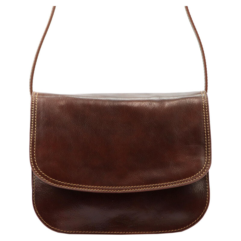 Kožená kabelka Florence hnedá KZ48623 62179855