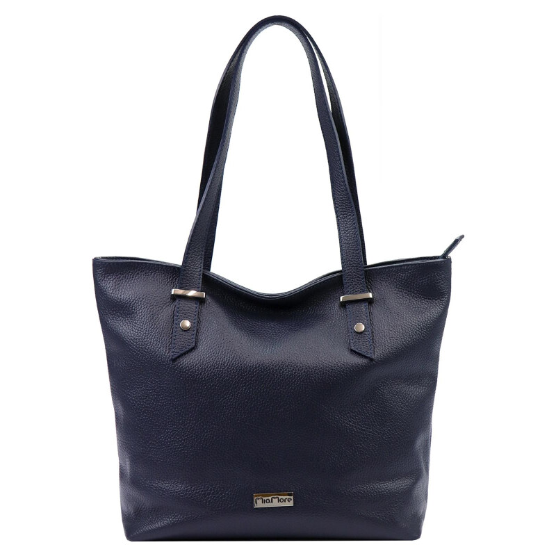 Kožená kabelka MiaMore modrá KZ48358 62179859