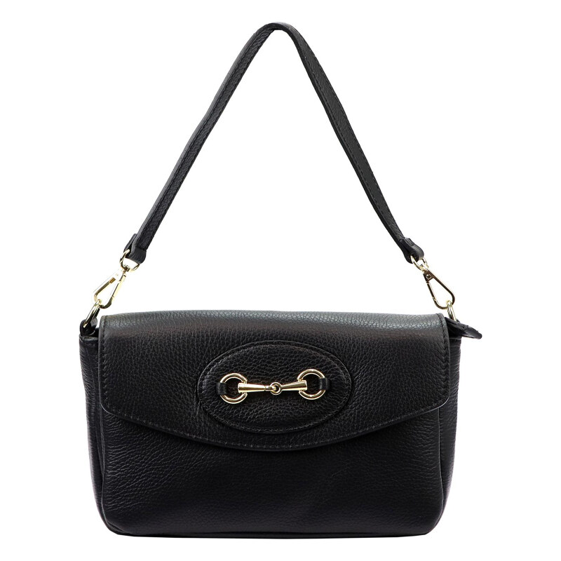 Kožená kabelka Luka čierna KZ48322 62179864