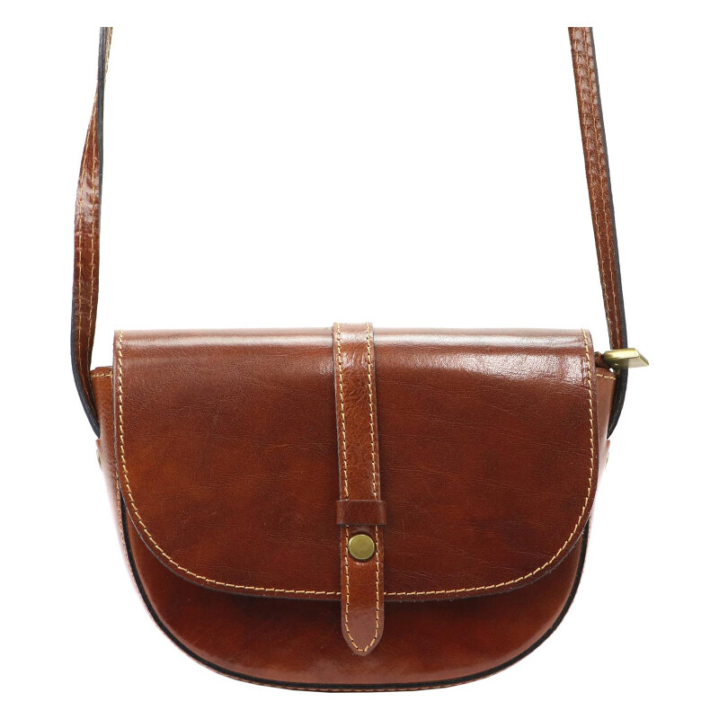 Kožená kabelka Gregorio hnedá KZ48251 65687587